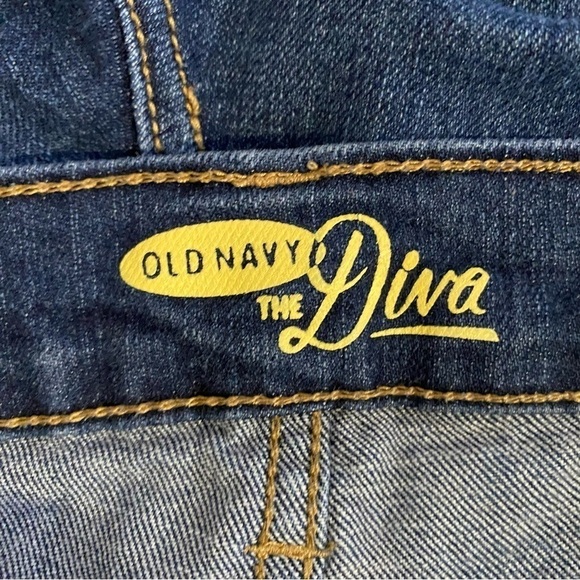 Old Navy the Diva denim jeans size 10 long low rise Bootcut stretch - Picture 5 of 7